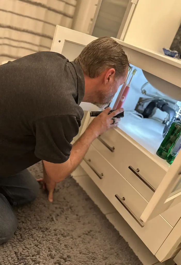 sink Home watch services inspection check under sinks